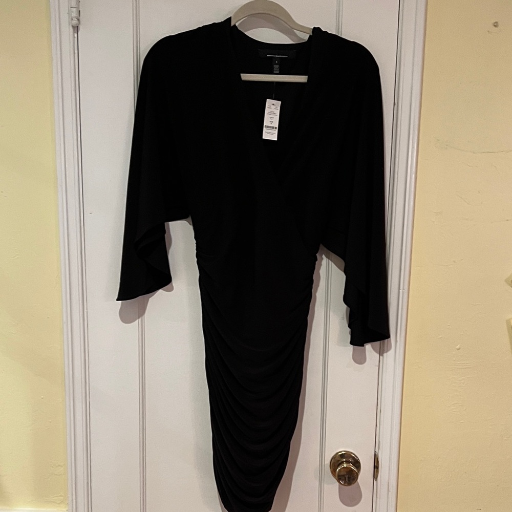 White House Black Market Black Long Sleeve Dress